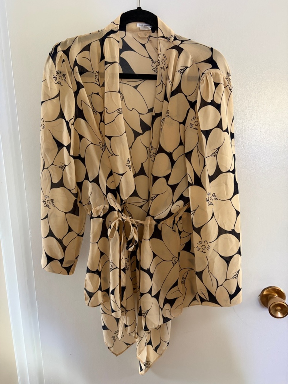 Club Manaco wrap blouse size 12